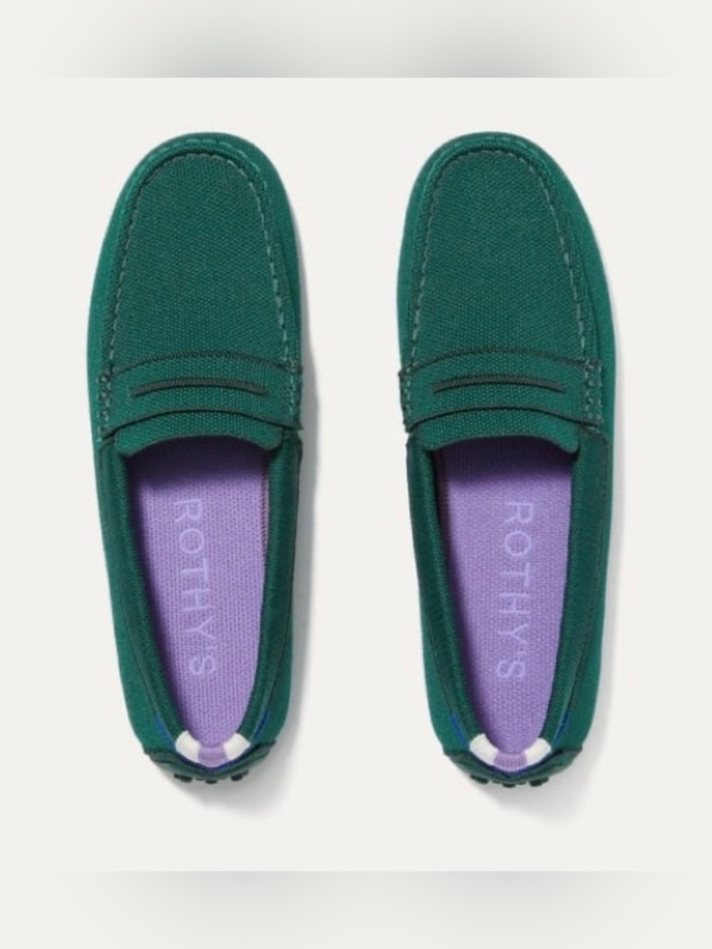 RETIRED Rothy’s The Driving Loafer in Juniper Green RARE Women’s Size 7